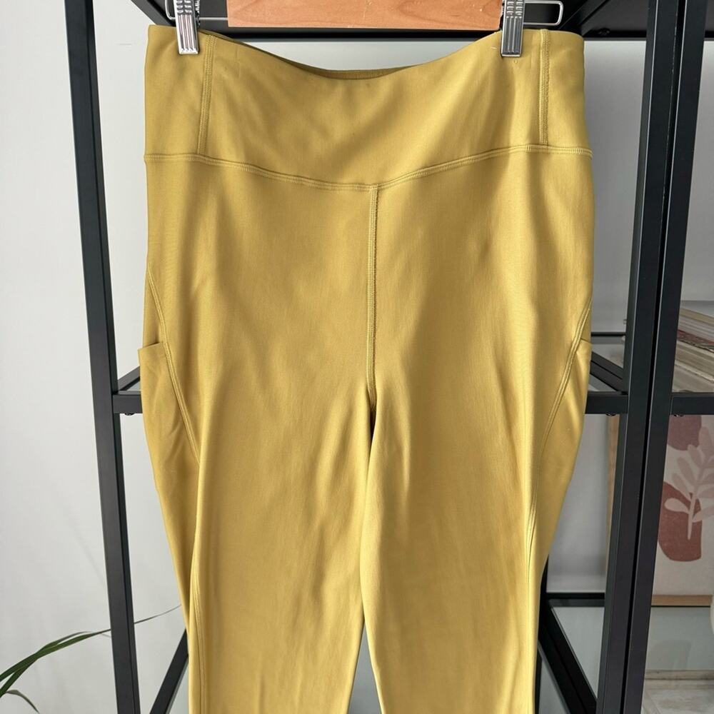 Lululemon Flurry Up Grape Leaf Yellow Super High Rise Tight 28” Women’s Size 12 - Picture 2 of 10